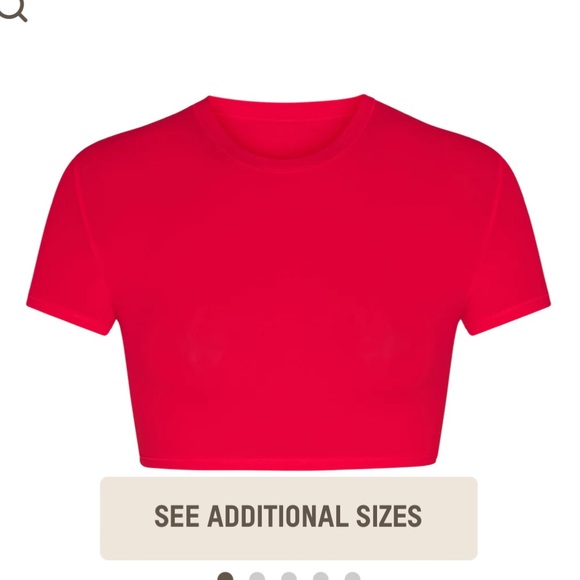 SKIMS Tops Skims Fits Everybody Super Cropped Tshirt Nwot Med
